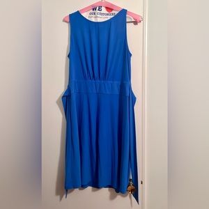 Chaps size L sleeveless dress. Medium blue in color. Excellent used condition.